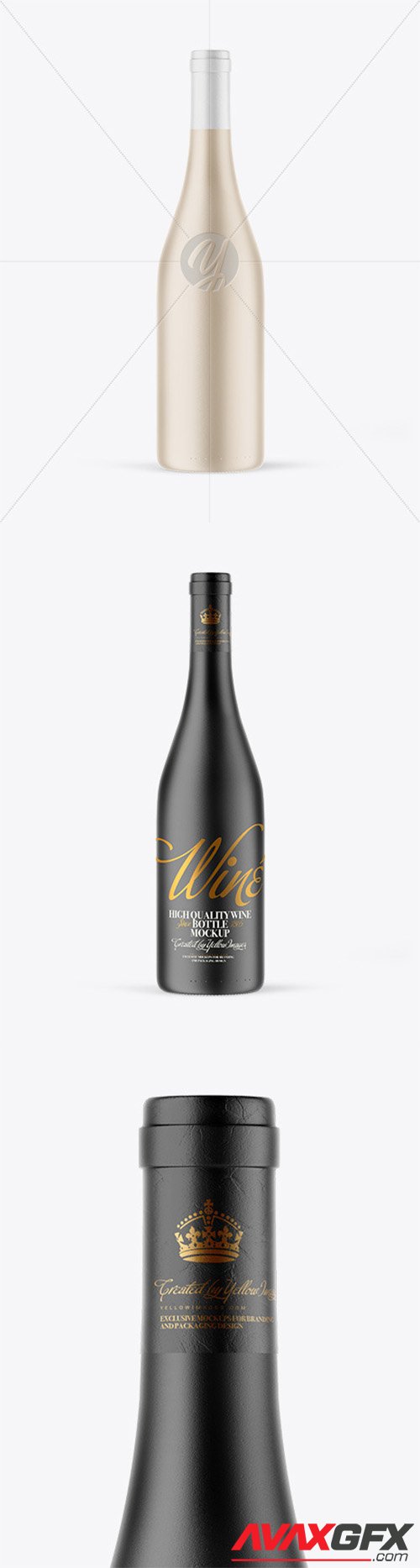 Ceramic Wine Bottle Mockup 66572