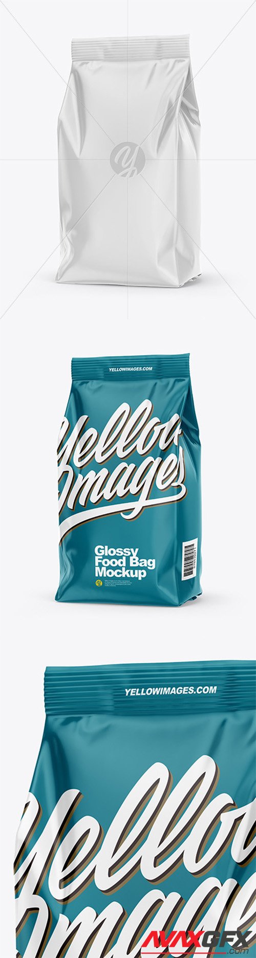 Glossy Food Bag Mockup – Half Side View 66328