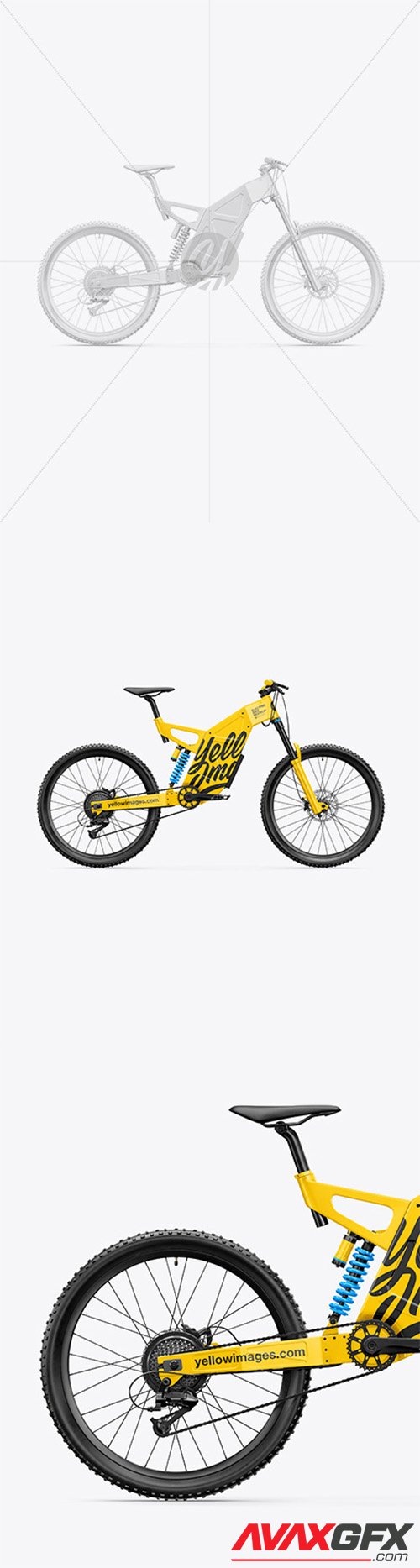 Electric Bike Mockup - Right Side View 66417