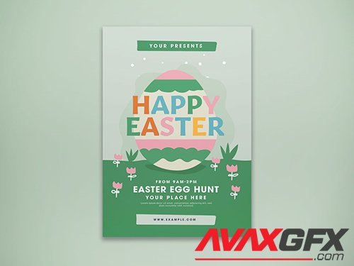 Happy Easter Flyer Layout 331503072