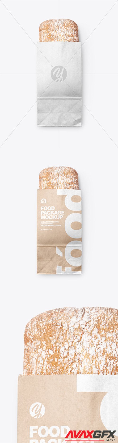 Kraft Package w/ Bread Mockup 65094