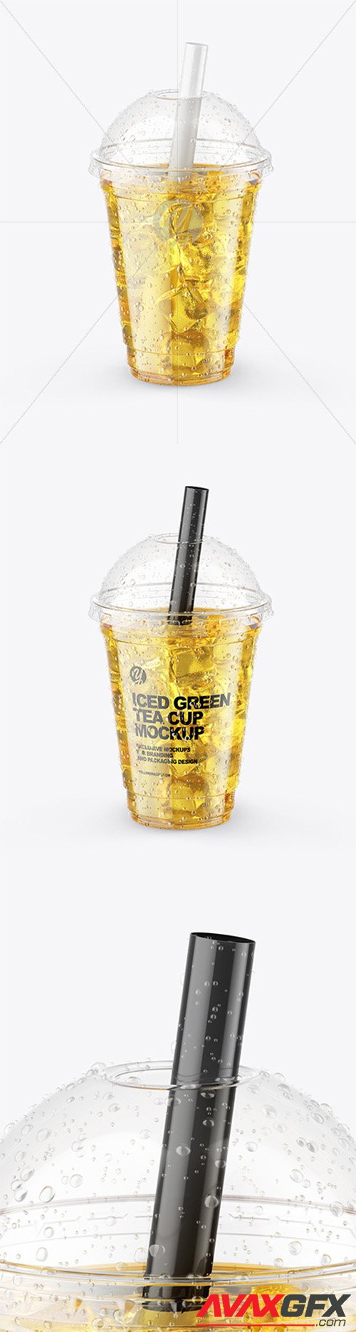 Iced Green Tea Cup Mockup 64942