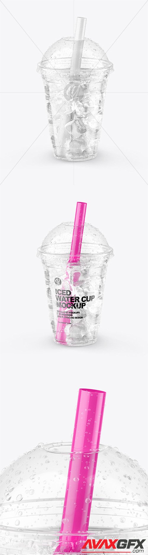 Iced Water Cup Mockup 64946