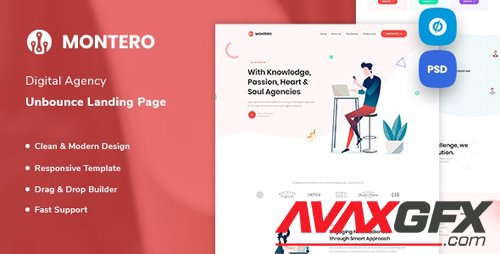 ThemeForest - Montero v1.0 - Digital Agency Unbounce Landing Page Template - 24684367
