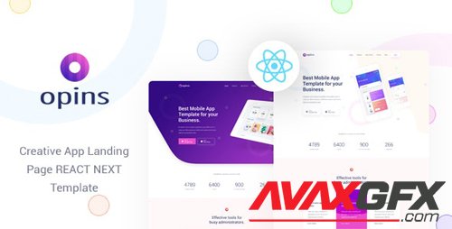 ThemeForest - Opins v1.0 - React Next App Landing Page Template - 28520326