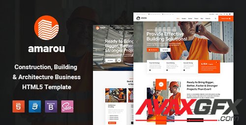 ThemeForest - Amarou v1.0 - Construction and Building HTML5 Template - 28281068