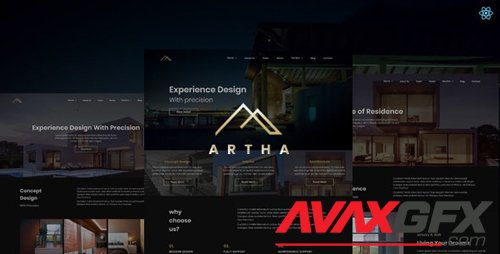 ThemeForest - Artha v1.0 - React Interactive Interior Template - 28432332