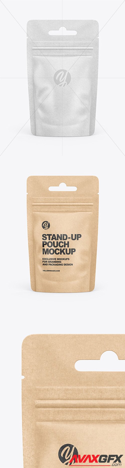 Kraft Stand-Up Pouch Mockup 66547