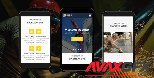 ThemeForest - Build v1.0 - Construction Mobile Template - 18530849