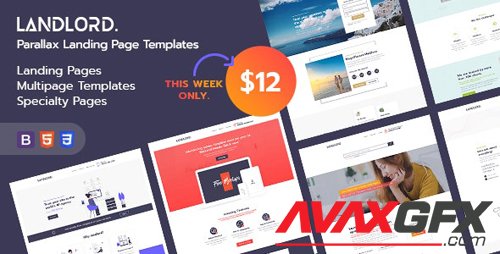 ThemeForest - Landlord v1.0 - Parallax Landing Page Templates (Update: 12 June 20) - 25898184