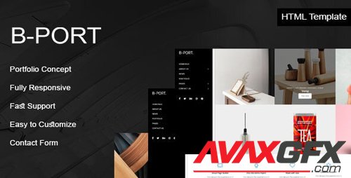 ThemeForest - B-Port v1.0 - Portfolio HTML Template - 28531256