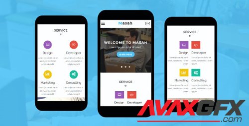 ThemeForest - Masah v1.0 - Multipurpose Mobile Template - 19224777