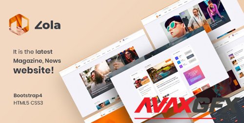 ThemeForest - Zola v1.0 - Magazine News HTML5 Template - 25263275