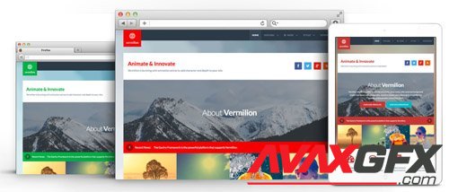 RocketTheme - Vermilion v2.0.8 - Joomla Theme