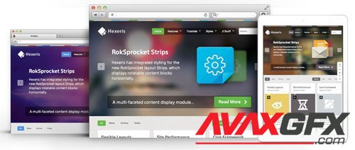 RocketTheme - Hexeris 1.10 - Joomla Theme (Update: 27 August 2020)