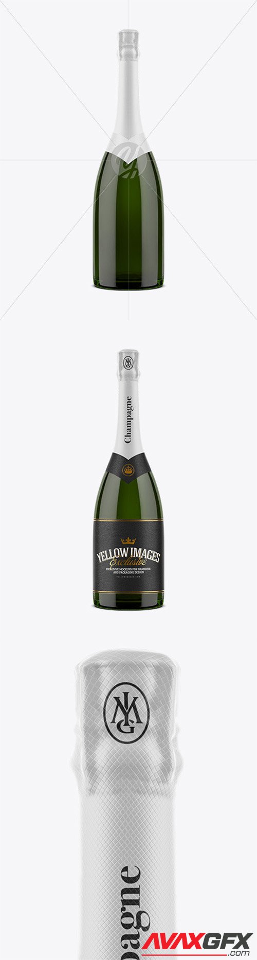 Champagne Bottle Mockup 52756