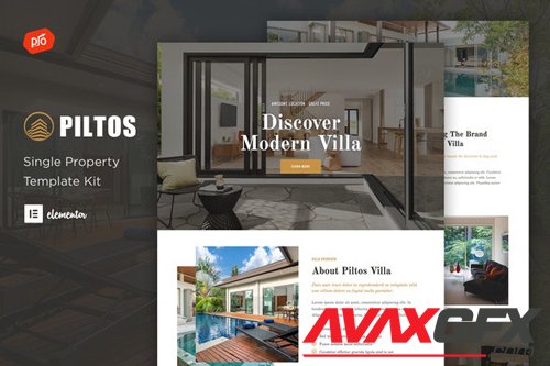 ThemeForest - Piltos v1.0 - Single Property Elementor Template Kit - 28833266