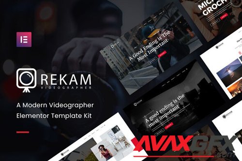 ThemeForest - Rekam Kit v1.0 - Modern Videographer Elementor Template Kit - 28757524