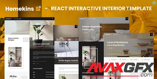 ThemeForest - Homekins v1.0 - React Interactive Interior Template - 28855102