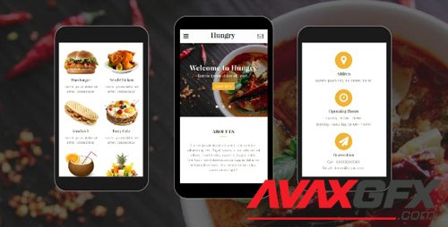 ThemeForest - Hungry v1.0 - Food and Restaurant Mobile Template - 19816734