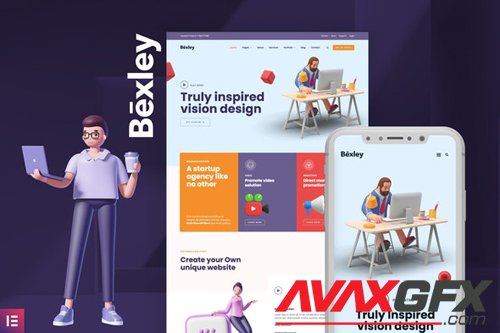 ThemeForest - Bexley v1.0 - Digital Marketing Agency Template Kit - 28870024