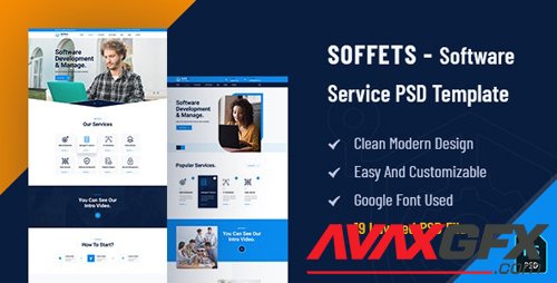 ThemeForest - Soffets v1.0 - Software and IT Service PSD Template - 28722289