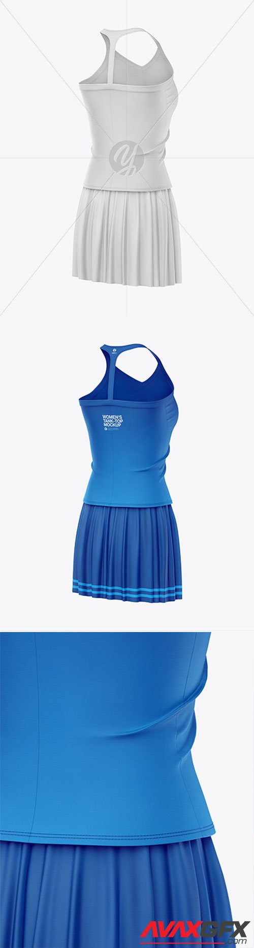 Women's Tennis Clothing Set Mockup 60732