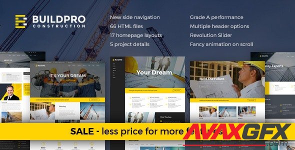 ThemeForest - BuildPro v1.3 - Construction and Building Website Template - 16555797