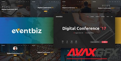 ThemeForest - Eventbiz v1.3 - Event, Conference and Seminar Website Template - 20093477