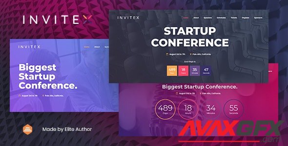 ThemeForest - Invitex v1.0 - Event and Conference Website Template - 24250689