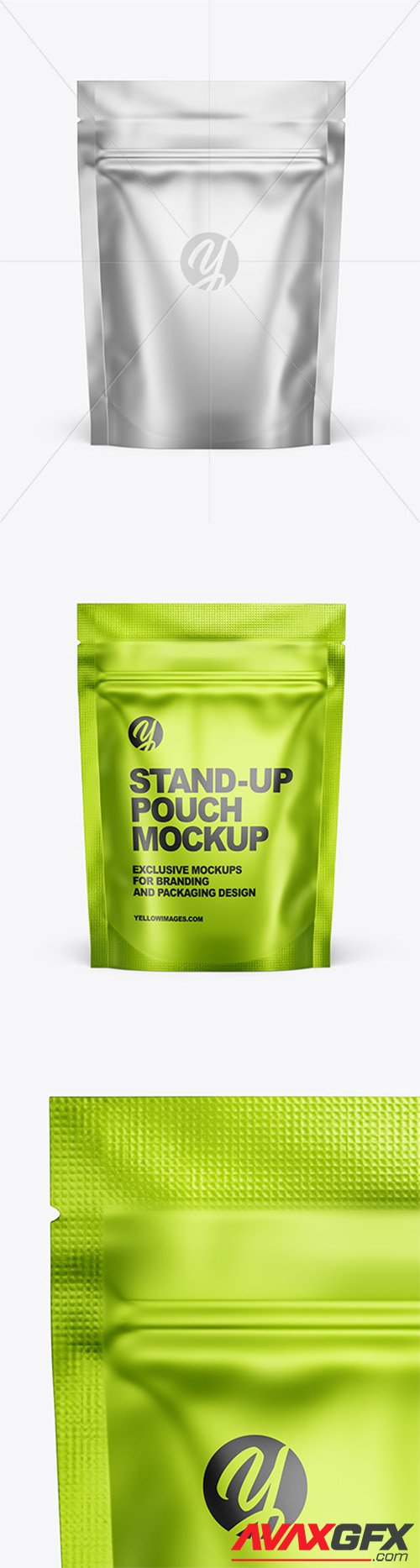 Metallic Stand-up Pouch Mockup 57563
