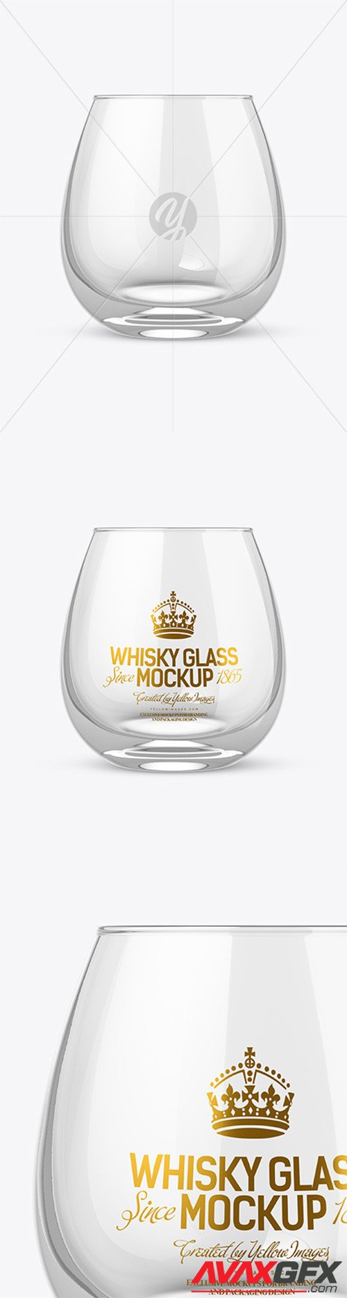 Clear Whisky Glass Mockup 57165