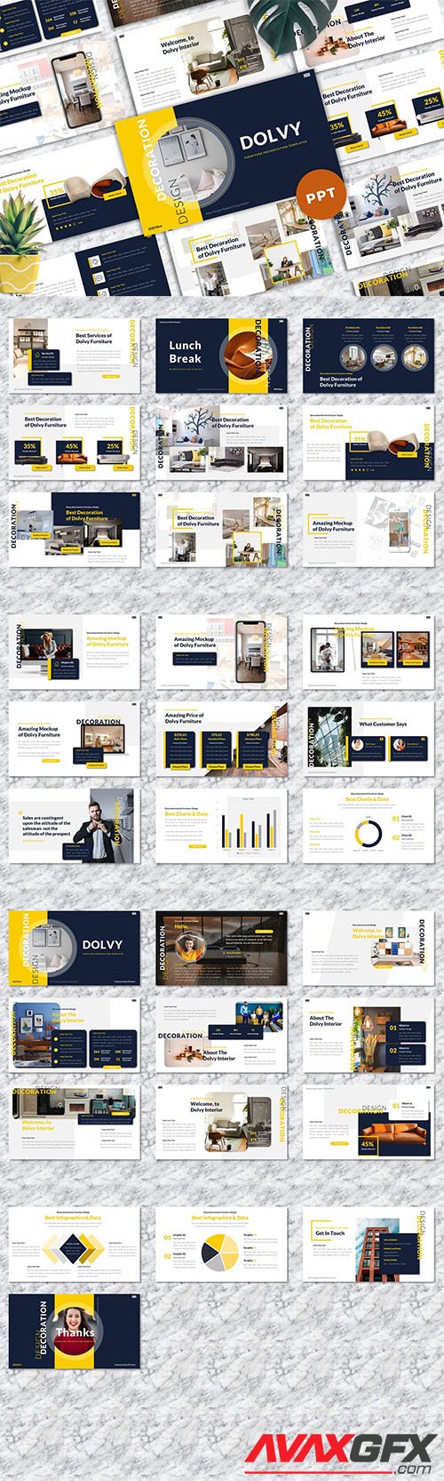Dolvy - Furniture Powerpoint Templates