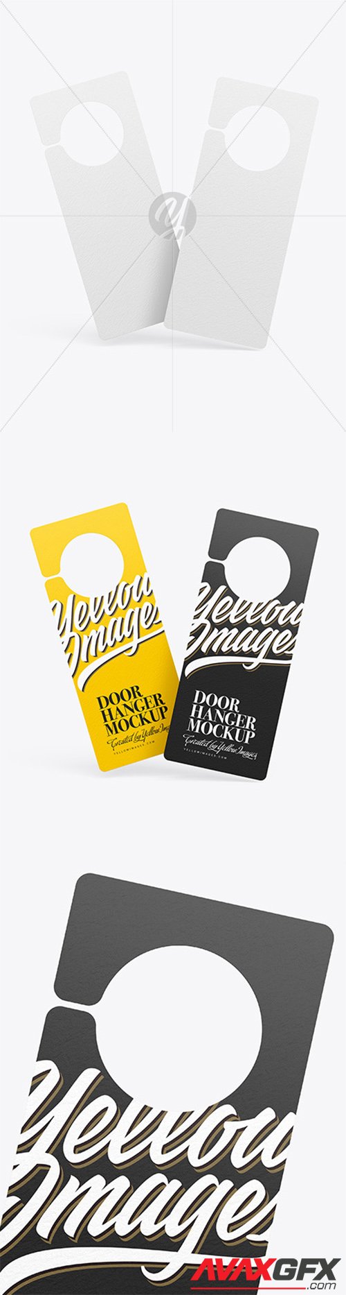 Two Door Hangers Mockup 66552