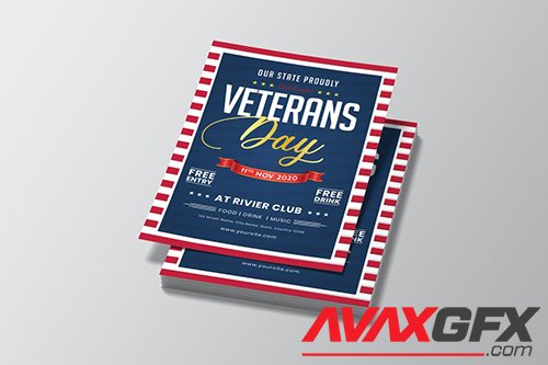 Veterans Day Flyer Template