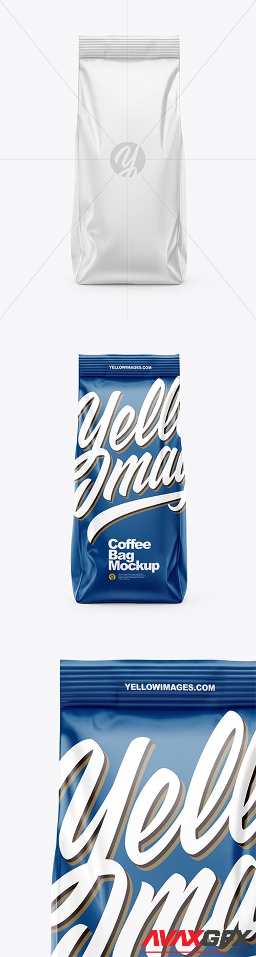 Matte Coffee Bag Mockup - Front View 66610