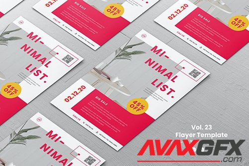 Minimalist Flyer template Vol. 23