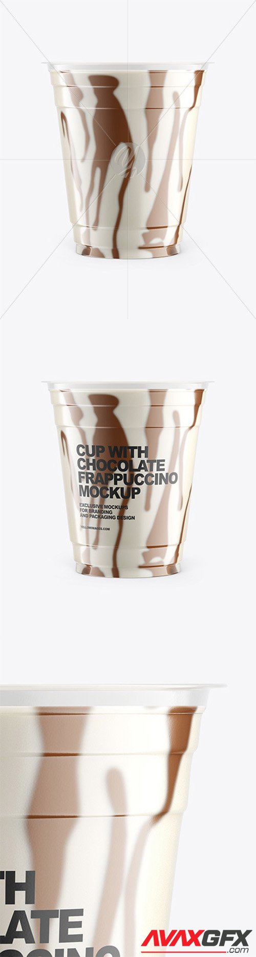 Cup With Chocolate Frappuccino Mockup 67987