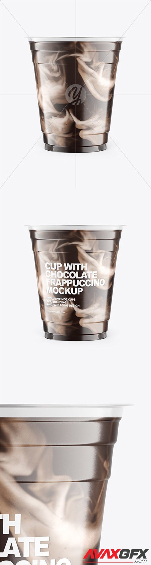 Cup With Chocolate Frappuccino Mockup 68302