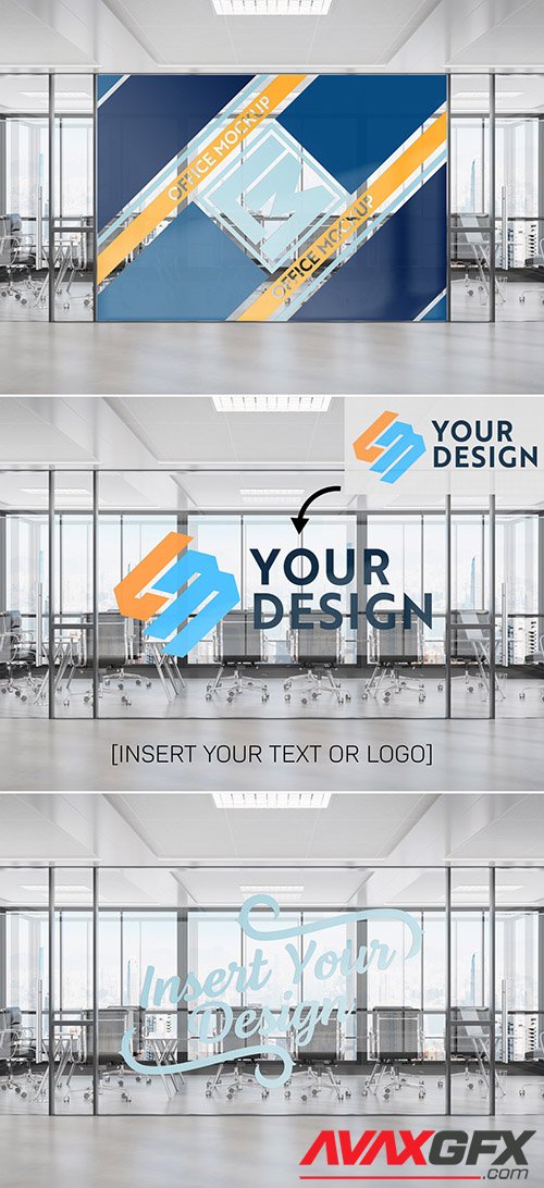 Logo on Office Window Mockup 332483237