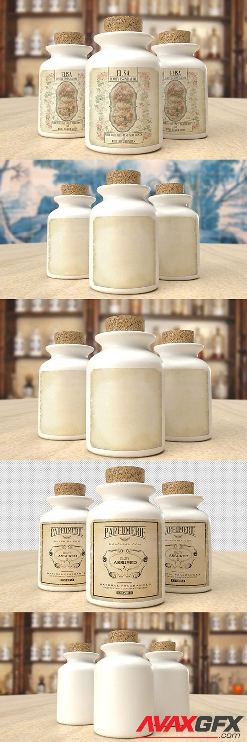 Cosmetic Pharmacy Bottle Label Mockup 332513304