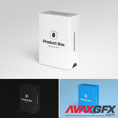 Product Box with Sliding Sleeve Mockup 332774690