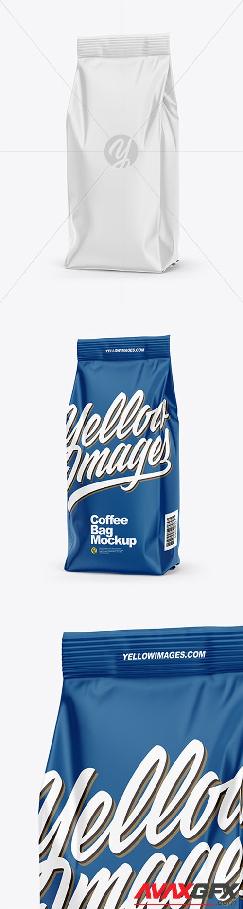 Matte Coffee Bag Mockup – Half Side View 66545