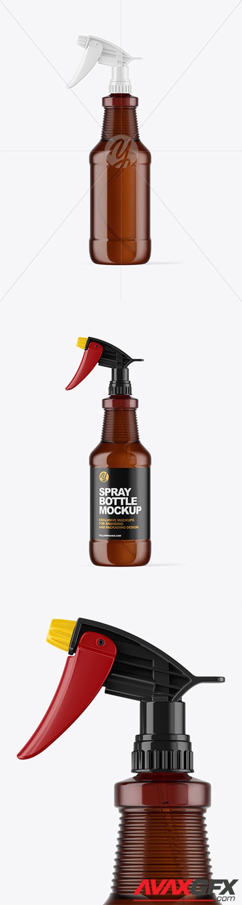 Amber Spray Bottle Mockup 66581