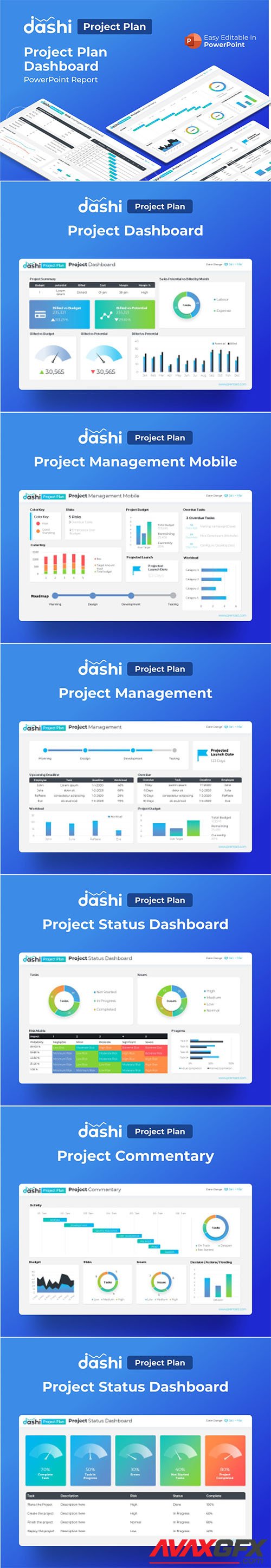 Dashi Project Plan Dashboard PowerPoint