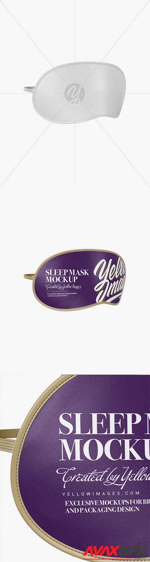 Sleep Mask Mockup - Half Side View 21113