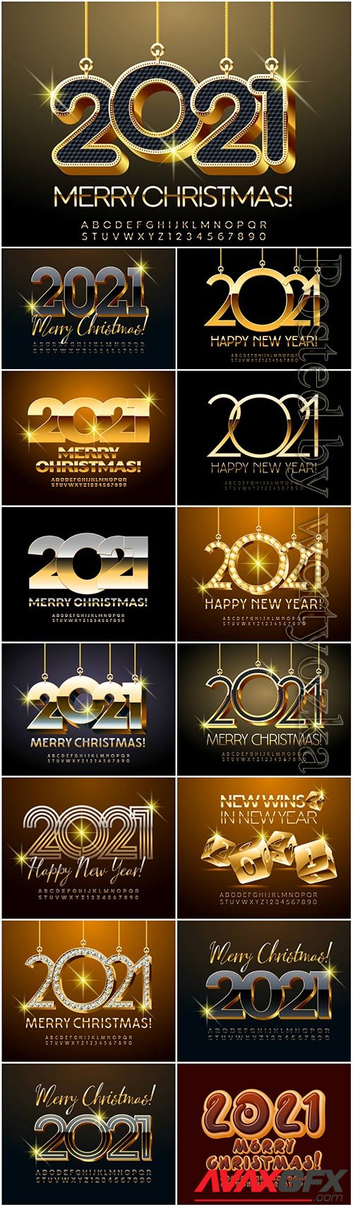 Diamond merry christmas, 2021, alphabet, letters, numbers, shiny, font