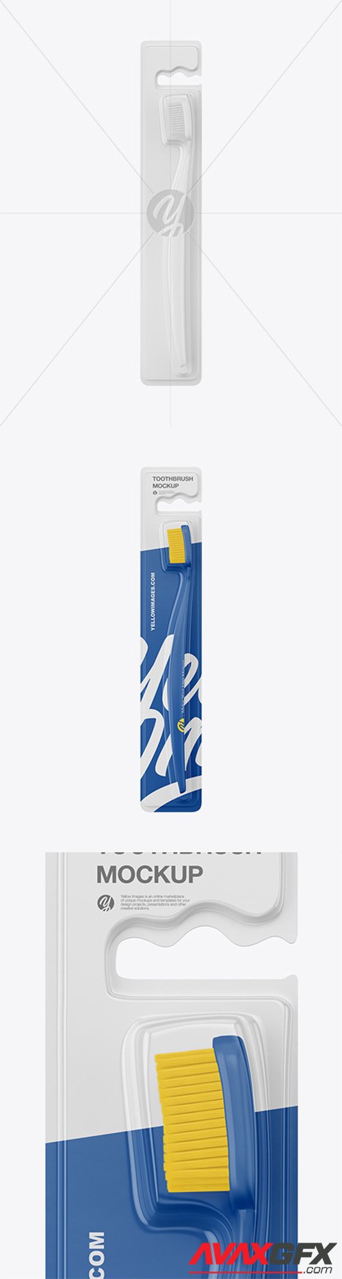 Matte Toothbrush Blister Pack Mockup 66439