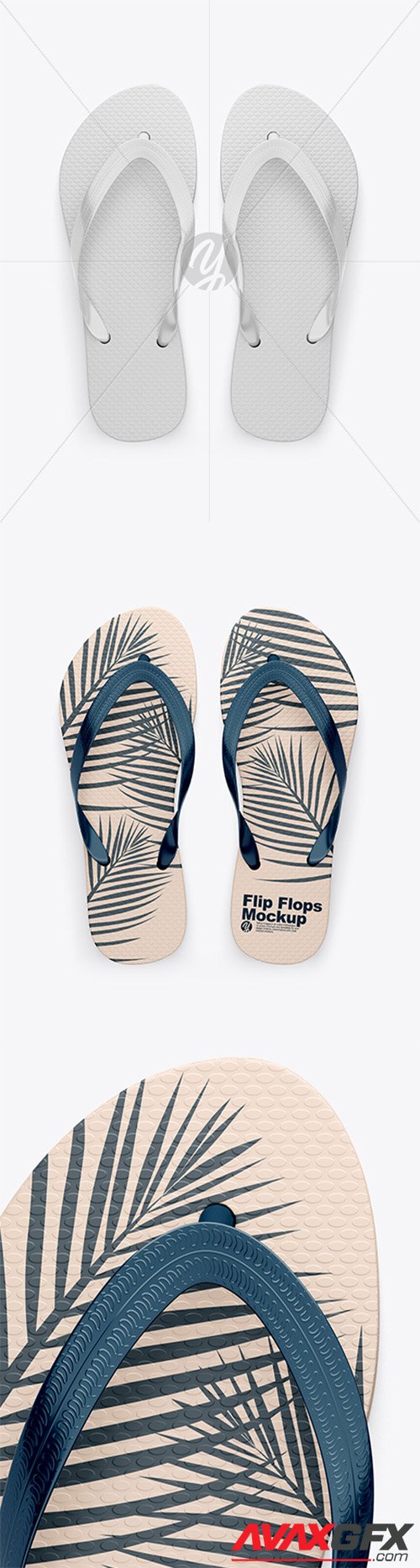Flip Flops Mockup - Top View 28288