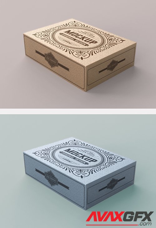 Kraft Box Mockup 345718404